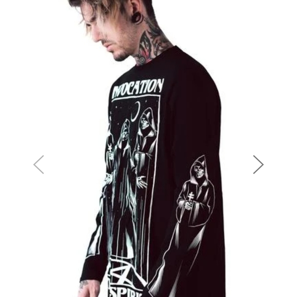 NWT!🕷 Killstar - Invocation Long-Sleeve Top Black - Picture 4 of 5